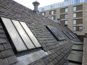slate roof and windows